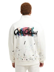 CARLO COLUCCI Sweatjacke DelFavero Weiß/Creme/Beige/Hellblau