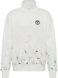 CARLO COLUCCI Sweatjacke DelFavero Weiß/Creme/Beige/Hellblau