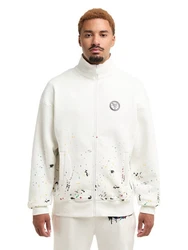 CARLO COLUCCI Sweatjacke DelFavero Weiß/Creme/Beige/Hellblau