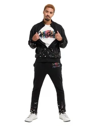 CARLO COLUCCI Sweatjacke DelFavero Schwarz