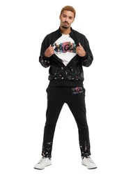 CARLO COLUCCI Sweatjacke DelFavero Schwarz