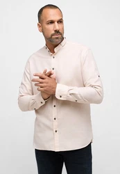 Eterna Langarmhemd MODERN FIT Beige/Rosa/Weiß