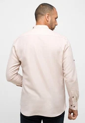 Eterna Langarmhemd MODERN FIT Beige/Rosa/Weiß