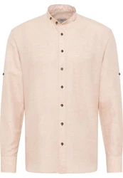 Eterna Langarmhemd MODERN FIT Beige/Rosa/Weiß