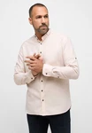 Eterna Langarmhemd MODERN FIT Beige/Rosa/Weiß