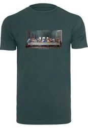 Mister Tee T-Shirt Dunkelgrün/Grün