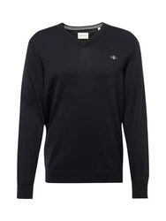 GANT Pullover Classic Cotton V-Neck navy/hellgrau/kirschrot/schwarz
