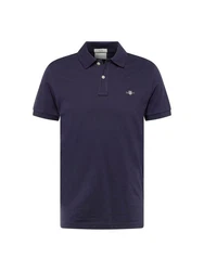 GANT Poloshirt Regular Shield Pique Polo Blau