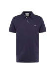 GANT Poloshirt Regular Shield Pique Polo Blau GANT Poloshirt Regular Shield Pique Polo Blau