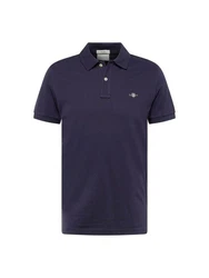 GANT Poloshirt Regular Shield Pique Polo Blau