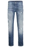 Garcia 5-Pocket Jeans Rocko Grau/Hellblau/Weiß