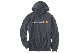 Carhartt Signature Logo Kapuzenpullover (100074) grau-weiss/dunkelgrau/crh-carbon heather (100074)
