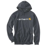 Carhartt Signature Logo Kapuzenpullover (100074) grau-weiss/dunkelgrau/crh-carbon heather (100074)
