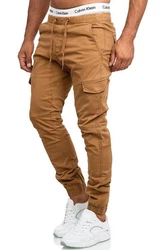 Indicode Cargohose LEVI Khaki/Braun/Beige