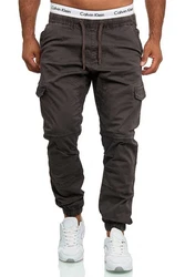 Indicode Cargohose LEVI Khaki/Dunkelgrün