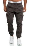Indicode Cargohose LEVI Khaki/Dunkelgrün