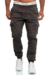 Indicode Cargohose LEVI Khaki/Dunkelgrün