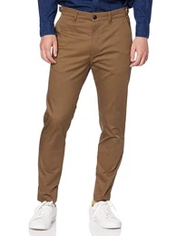 Chinohose Knchellange Stretch Stoff Hose - P-Jax 79R Braun