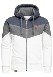 Kapuzenpullover ARDMORE Sweatjacke im Block-Design Herren Kapuzenpullover Pullover Hoodie Zipper Jacke