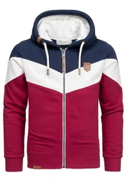 Kapuzenpullover ARDMORE Sweatjacke im Block-Design Herren Kapuzenpullover Pullover Hoodie Zipper Jacke