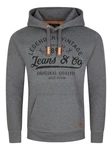 riverso Herren Kapuzenpullover RIVArmin Hoodie Sweatshirt Grey Melange
