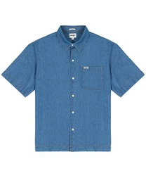 Jeanshemd Regular Fit Kurzarm - 1 PKT SHIRT Mid Indigo