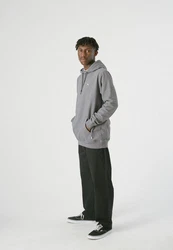 Cleptomanicx Kapuzensweatshirt Hooded Embro Gull 2 grau