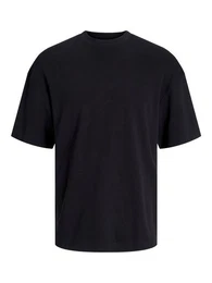T-Shirt Basic T-Shirt Kurzarm Dropped Shoulder Shirt JJEURBAN (1-tlg) 6553 in Schwarz