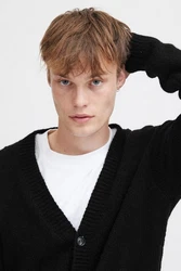 !Solid Strickjacke SDHamed Schwarz