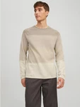 JACK & JONES Herren Jjehill Knit Crew Neck Noos Pullover Beige