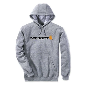 Carhartt Signature Logo Kapuzenpullover (100074) grau/Hellgrau/heather grey