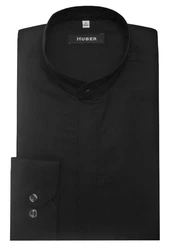 Huber Hemden Langarmhemd HU-0001 Schwarz