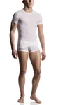 MANSTORE Unterziehshirt M101 V-Neck Shirt Creme/Weiß/Rosa