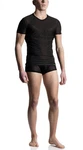 MANSTORE Unterziehshirt M101 V-Neck Shirt Schwarz/Gelb