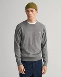 Gant Strickpullover CLASSIC COTTON C-NECK Grau