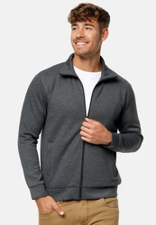Indicode Sweatjacke INSharpis Dunkelgrau/Grau/Hellgrau