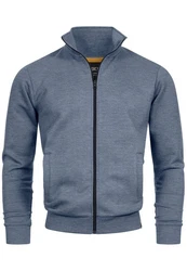 Indicode Sweatjacke INSharpis Dunkelblau/Grau/Blau
