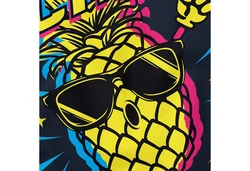 Neverless Tanktop Herren Techno Tanzen Lustig Ananas Rave Party Printshirt Dunkelblau/Blau/Orange/Lila