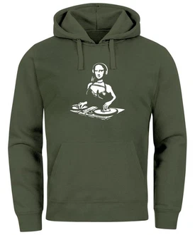 Neverless Hoodie Herren Mona Lisa Techno Festival DJ Electronic Music Rave Dunkelgrün Neverless Hoodie Herren Mona Lisa Techno Festival DJ Electronic Music Rave Dunkelgrün