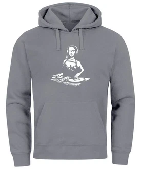 Neverless Hoodie Herren Mona Lisa Techno Festival DJ Electronic Music Rave