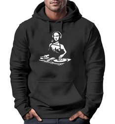 Neverless Hoodie Herren Mona Lisa Techno Festival DJ Electronic Music Rave Schwarz