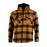 Banco Kapuzenstrickjacke Herren Orange/Braun
