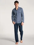 CALIDA Pyjama Relax Choice mit Knöpfen indigo/blau