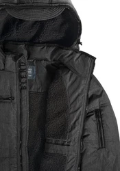 Blend Boris Herren Winterjacke Steppjacke mit Kapuze und Stehkragen (74655) Dunkelgrau/Schwarz/Grau