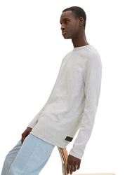 TOM TAILOR Denim Strickpullover BASIC Grau/Hellgrau