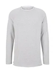 TOM TAILOR Denim Strickpullover BASIC Grau/Hellgrau
