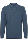 Blend Langarm-Poloshirt BLEND BHDahoud Grau/Blau/Dunkelblau
