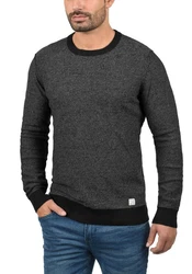 Blend Rundhalspullover BLEND BHNathan Dunkelgrau/Grau/Schwarz