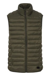 Blend Nille Herren Weste Steppweste Outdoor Weste Mit Stehkragen Dunkelgrün