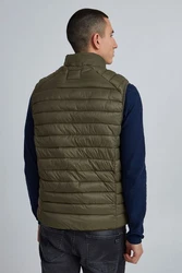 Blend Nille Herren Weste Steppweste Outdoor Weste Mit Stehkragen Dunkelgrün